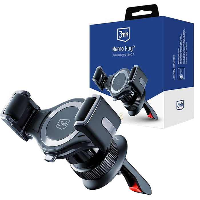 3mk Memo Hug car phone holder for air vent - black