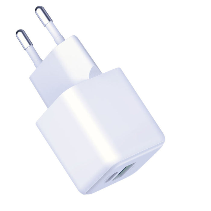 3mk Hyper GaN Charger 20W QC4+ PD PPS USB-C USB-A Wall Charger - White