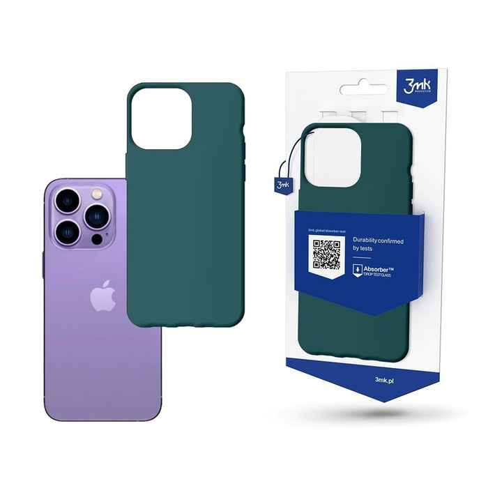 Case for iPhone 14 Plus from the 3mk Matt Case series - dark green