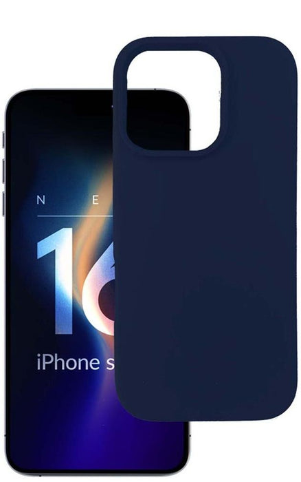 3mk Silicone Case for iPhone 16 Pro - Navy Blue