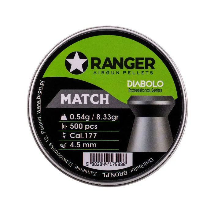 4.5 mm RANGER Diabolo Professional Match flat 500 shot - Air gun pelletsSTZ-SDW<<<ShootingSTZ<<<ActionPL