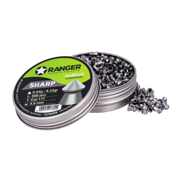 4.5 mm RANGER Diabolo Professional Sharp Point 500 pellets - Air gun pelletsSTZ-SDW<<<ShootingSTZ<<<ActionPL