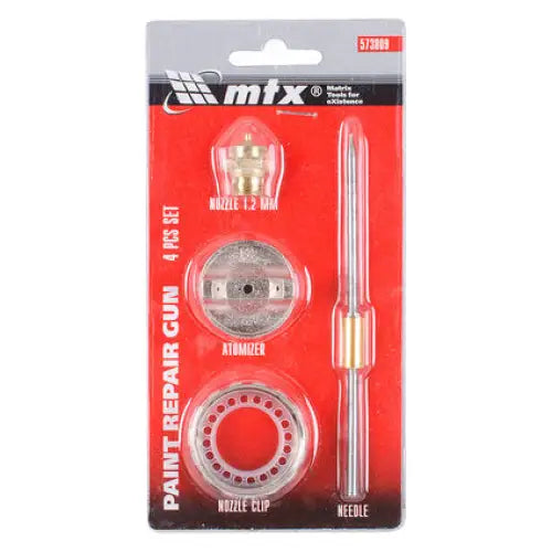 4 PIECE SPARE KIT WITH 1.2 MM MTX NOZZLE - Дюзи и винтили за пневматика<<<Консумативи за