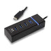 4-Port USB Hub Ewent EW1137 USB 3.1 Black - Компютър Мрежи и компоненти<<<Компютри| Електроника<<<BigBuy&&&HUB
