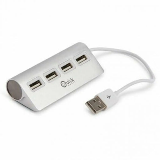 4-Port USB Hub Quick Media 222504 Apple HOT SWAPPABLE - Компютър Мрежи и компоненти<<<Компютри|