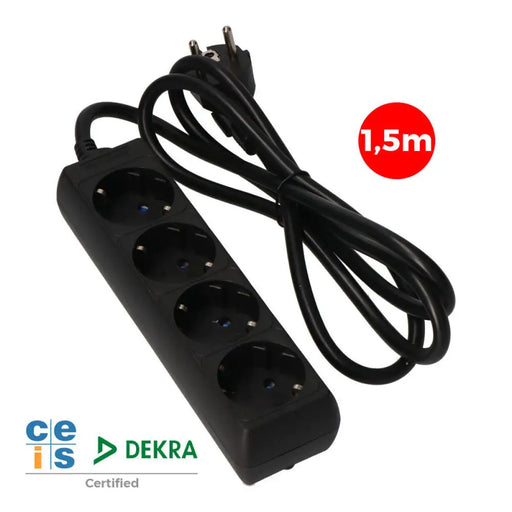 4-socket plugboard without power switch EDM 41007 Schuko (1,5 m) - Електроника Периферни и резервни части<<<Компютри|