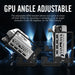 45° GPU Vertical Mounting Bracket EZDIY-FAB PCIe 4.0 Riser Cable - Black - Входно-изходни контролери<<<Компютърни