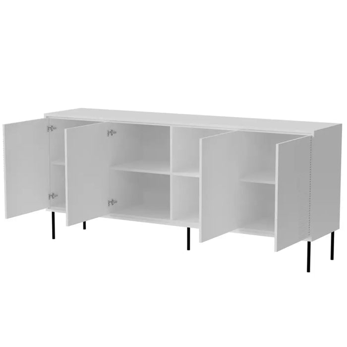 4D ABI chest of drawers 200x45x88 matt white - Chests of drawers made of furniture boardKOY-ZPM<<<ChestsKOY<<<ActionPL