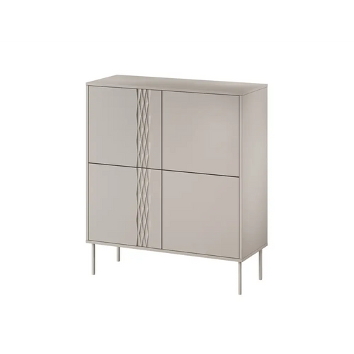 4D chest of drawers TRESSE 100x40x110 cashmere matt - Chests of drawers made of furniture