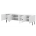 4D RTV cabinet PALAZZO BIS 201x40x60 white matt - TV cabinets made of furniture boardSTV-ZPM<<<TV cabinetsSTV<<<ActionPL
