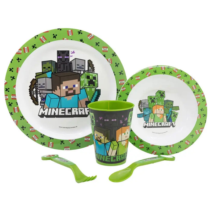 5-PIECE MINECRAFT MAXHOME CHILDREN’S SET - Сервизи чаши и чинии<<<Домашни потреби<<<Кухня<<<Praktiker