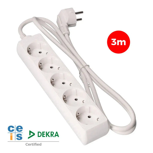 5-socket plugboard without power switch EDM 41035 Schuko (3 m) - Електроника Периферни и резервни части<<<Компютри|