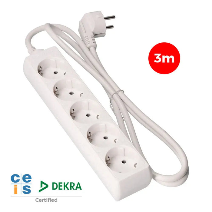 5-socket plugboard without power switch EDM 41035 Schuko (3 m) - Електроника Периферни и резервни части<<<Компютри|