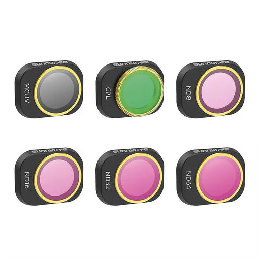 6 Lens Filters MCUV CPL ND8/16/32/64 Sunnylife for DJI MINI 4 PRO - Filters for drones<<<Drone