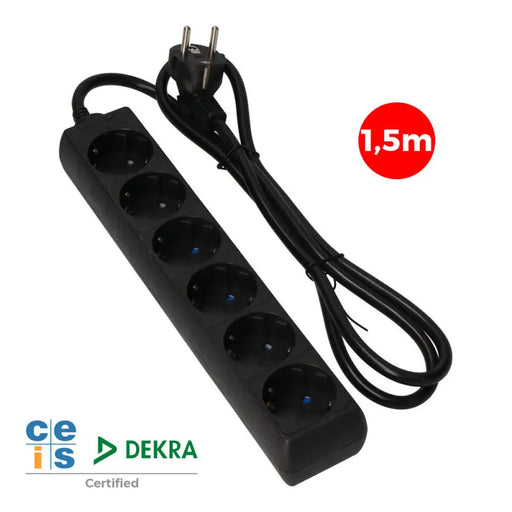 6-socket plugboard without power switch EDM 41008 Schuko (1,5 m) - Електроника Периферни и резервни части<<<Компютри|