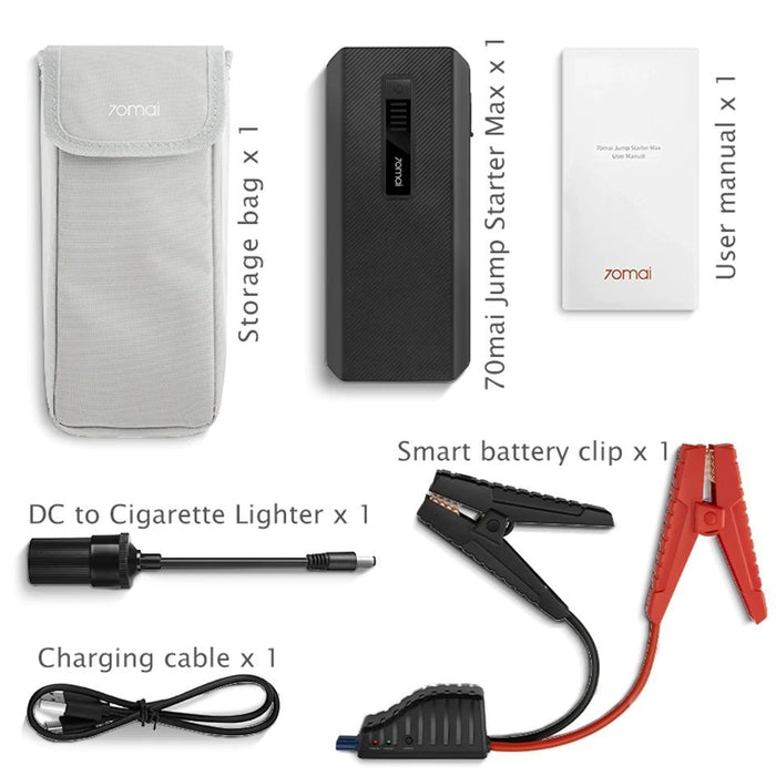70mai Jump Starter 1000A 18000mAH Power Bank, Flashlight