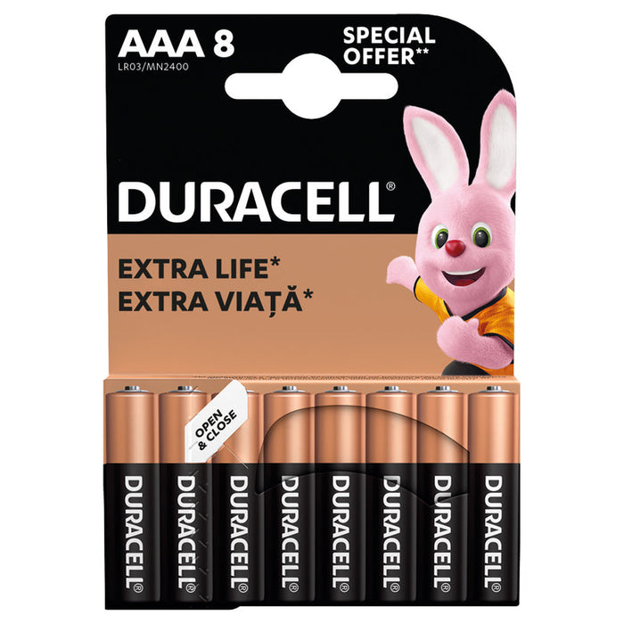 8 DURACELL BASIC AAA ALKALINE BATTERIES - Батерии<<<Батерии и фенери<<<Осветление<<<Praktiker&&&Батерии<<<Източници на