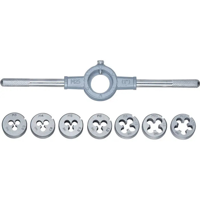 8-PIECE FLAT SET M3-M12 SIBRTECH - Метчици и плашки<<<Ръчни инструменти<<<Инструменти и железария<<<Praktiker&&&Метчици
