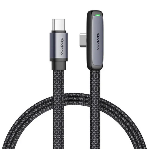 90 degree cable USB-C to USB-C Mcdodo CA-3360 65W 1.2m (black) - USB-C to USB-C<<<USB cables<<<GSM