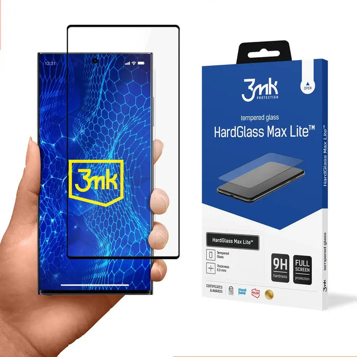 9H 3mk HardGlass Max Lite™ glass for Samsung Galaxy S23 Ultra - Cell phone tempered glass<<<HurtelXML