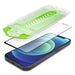 9H tempered glass with mounting frame for iPhone 13 Pro Max Wozinsky Premium Glass - black - Cell phone tempered