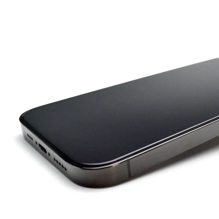 9H tempered glass with mounting frame for iPhone 14 Wozinsky Premium Glass - black - Cell phone tempered