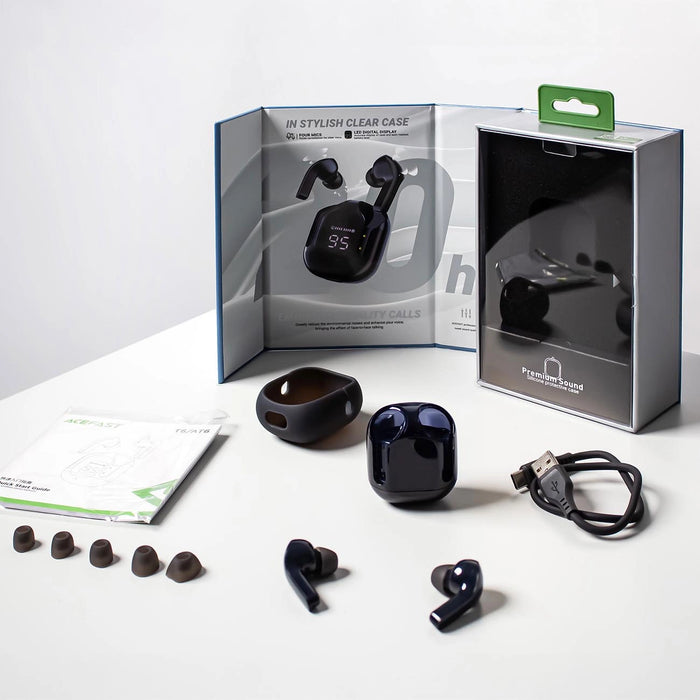 Acefast T6 TWS Bluetooth In-Ear Wireless Headphones - Green