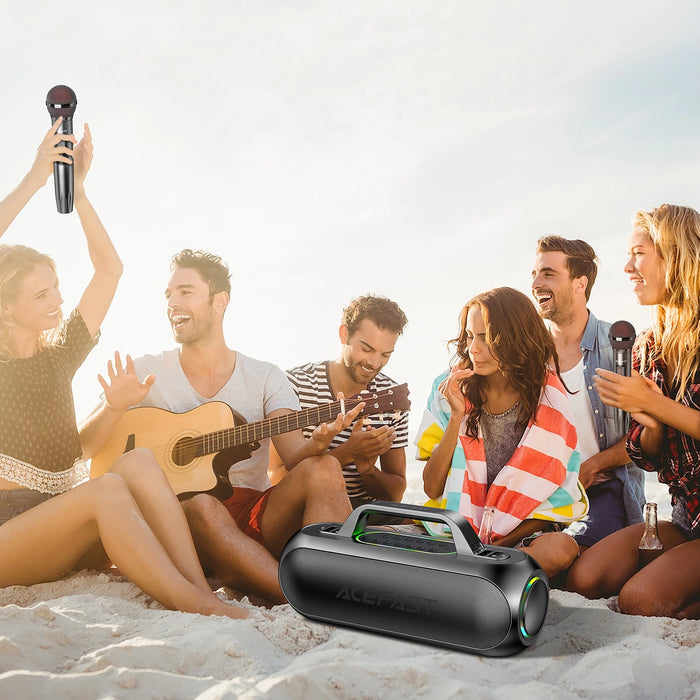 Acefast K1 Wireless Karaoke Speaker with 2 Microphones - Black