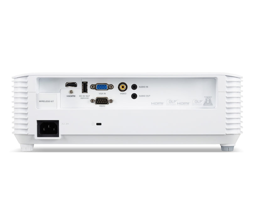 Acer Projector H5386BDi, DLP, WXGA (1280 x 720), 5000 ANSI Lumens, 20000:1, 3D, Wireless dongle included, HDMI, VGA, RS-232, Audio in, RCA, Wifi, Speaker 3W, Bag, 2.75kg, White