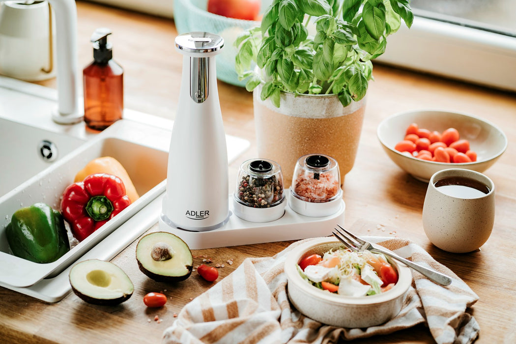Spice mill set Adler AD 4449W white