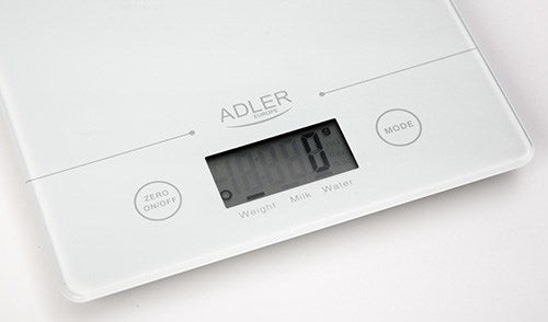 Adler AD 3138 w kitchen scale Electronic kitchen scale White Countertop Square