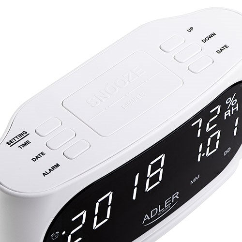 Alarm clock ADLER AD 1186 white