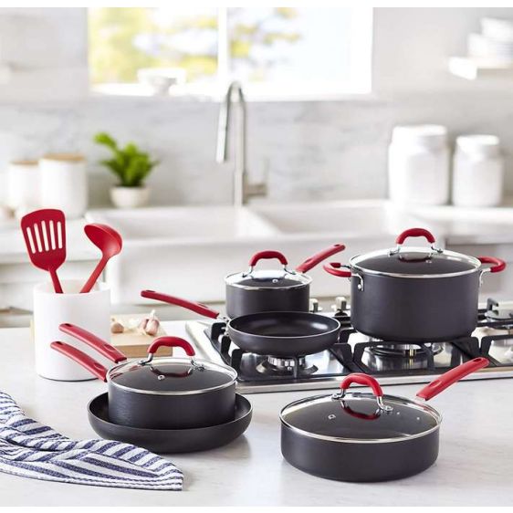 Amazon Basics 12 Piece Cookware Set B07Y59H2QX
