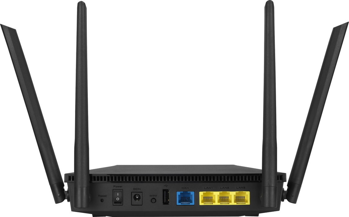 ASUS RT-AX53U AX1800 Dual Band WiFi 6 802.11ax Router supporting MU-MIMO and OFDMA technology with AiProtection