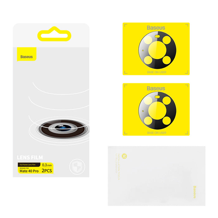 Baseus Huawei Mate 40 Pro Camera Film 0.3mm (2pcs) transparent + cleaning kit (SGQK000502)