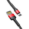 Baseus Cafule Double-sided USB Lightning Cable 2,4A 1m (Black+Red)