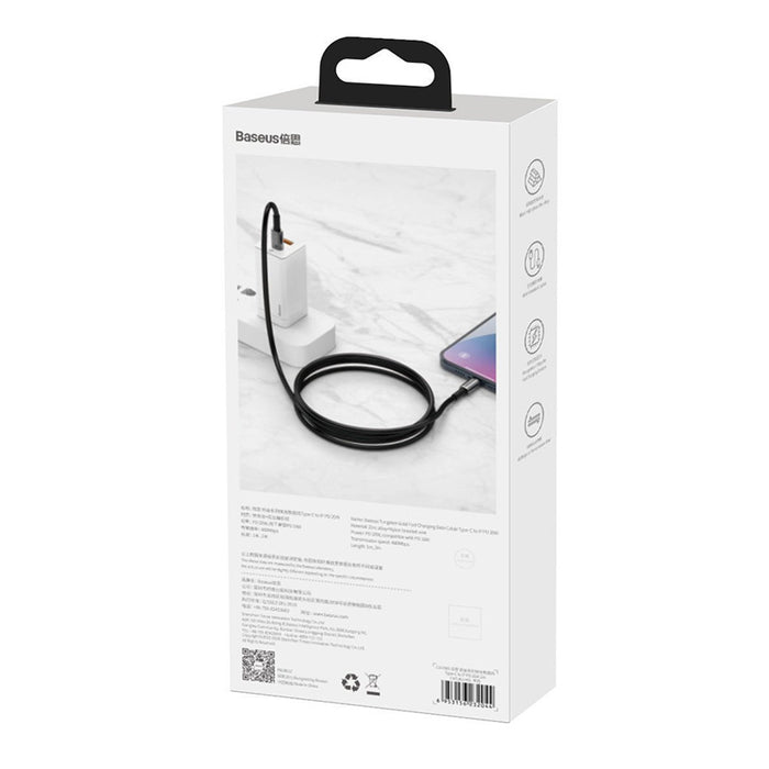 Baseus Tungsten Gold Cable Type-C to iP PD 20W 2m (black)