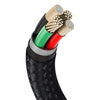 USB cable for Lightning Baseus Cafule, 2.4A, 1m (black)