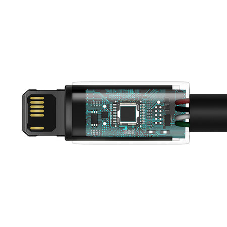 Baseus Tungsten Gold Cable USB to iP 2.4A 2m (black)