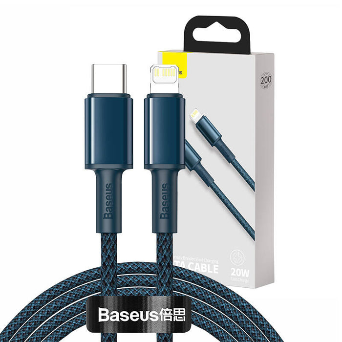 Baseus High Density Braided Cable Type-C to Lightning, PD,  20W,  2m (blue)