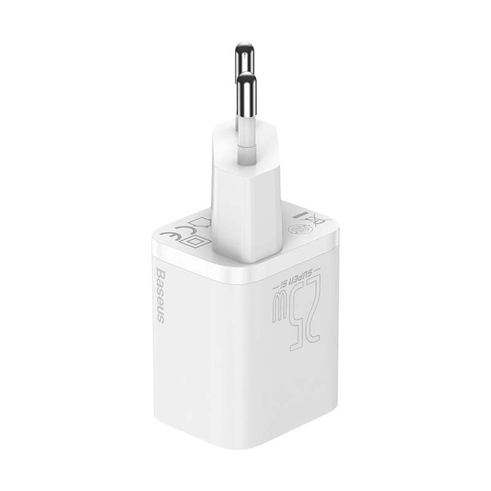 Baseus Super Si Quick Charger 1C 25W with USB-C cable for USB-C 1m (white)