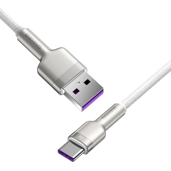 USB cable for USB-C Baseus Cafule, 66W, 1m (white)