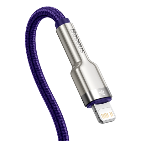 USB-C cable for Lightning Baseus Cafule, PD, 20W, 1m (purple)