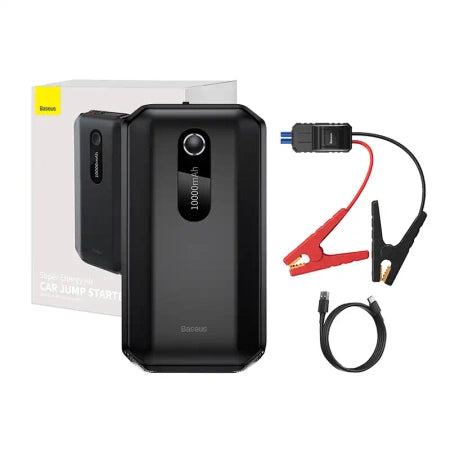 Baseus Super Energy Car Jump Starter 10000mAh, 1000A, USB (black)