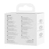 Wireless headphones Baseus Bowie WM02 TWS, Bluetooth 5.0 (white)