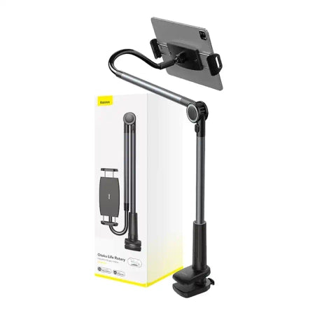 Phone / tablet rotary clip holder Baseus Otaku Life Rotary Pro (gray)