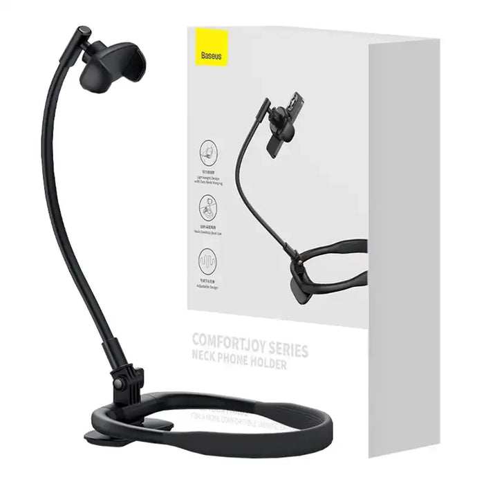 Neck Phone Holder Baseus ComfortJoy (black)