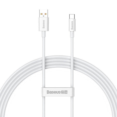 Cable USB do USB-C Baseus Superior 100W 1.5m (white)
