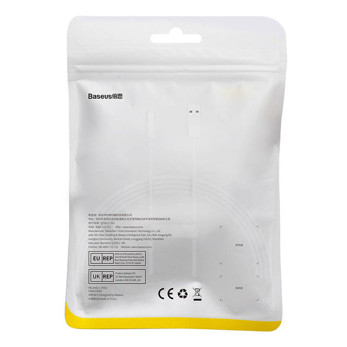 Cable USB do USB-C Baseus Superior 100W 1.5m (white)