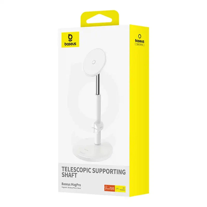 Magnetic Desktop Phone Stand Baseus MagPro (white)
